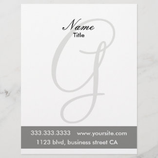monogram letterheads letterhead design