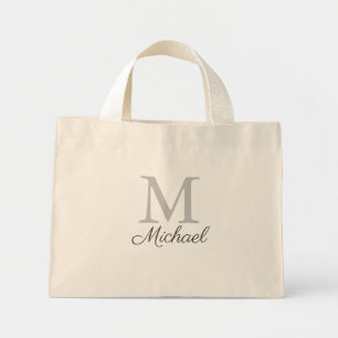 Monogram light fog mini tote bag