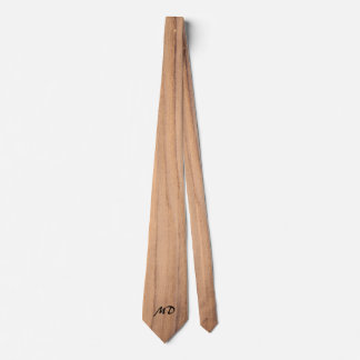 Monogram Light Wood Tie