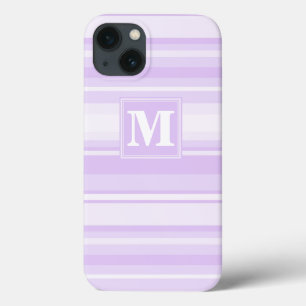 Monogram lilac stripes Case-Mate iPhone case