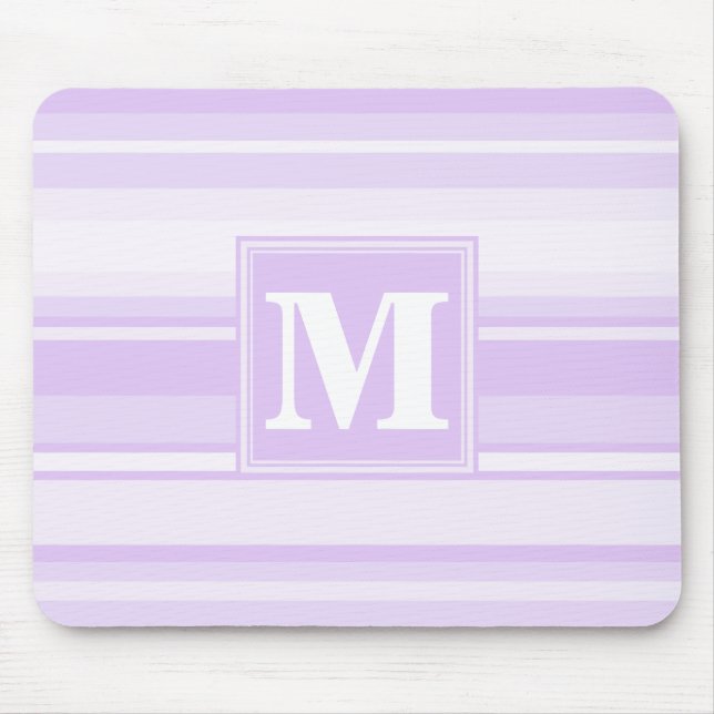 Monogram lilac stripes mouse mat (Front)