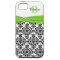 Monogram Lime Black White Damask iPhone 5 Vibe