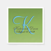 Monogram Lime Green Wedding
