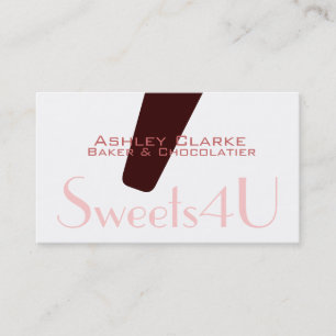 Monogram Logo Bakery Business Card