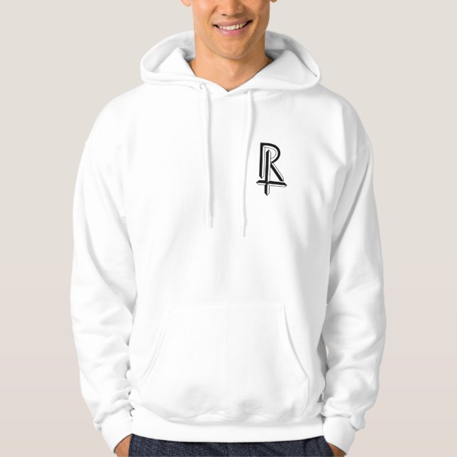 monogram logo combination of letters R and T Hoodie (Front)