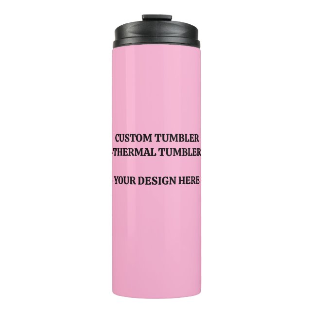 Monogram Logo Tumbler - Custom Thermal Mug (Front)