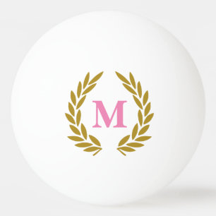 Monogram Lorberkranz Rosa Ping Pong Ball