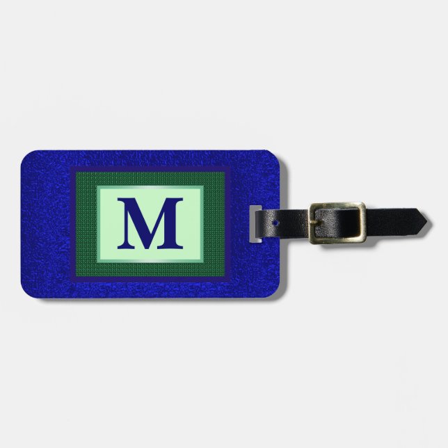 Monogram Luggage Tag (Front Horizontal)