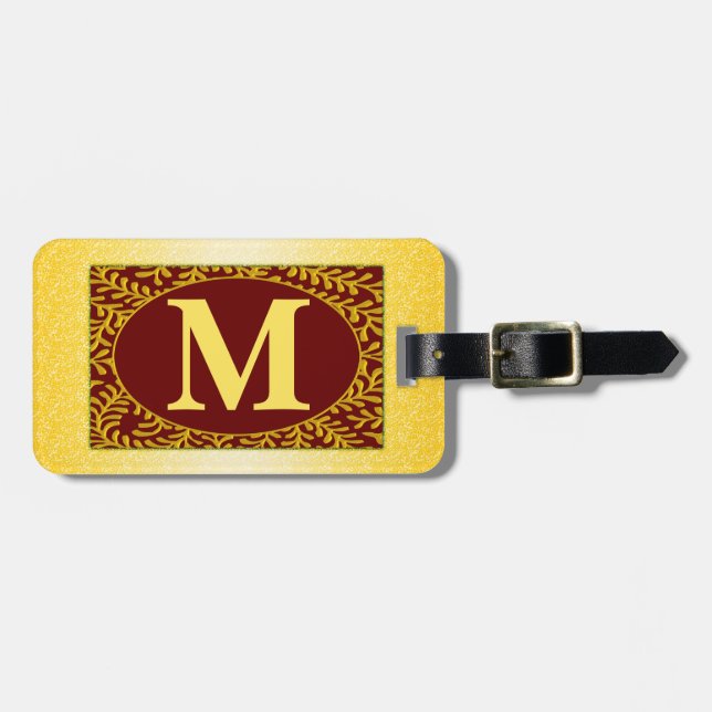 Monogram Luggage Tag (Front Horizontal)
