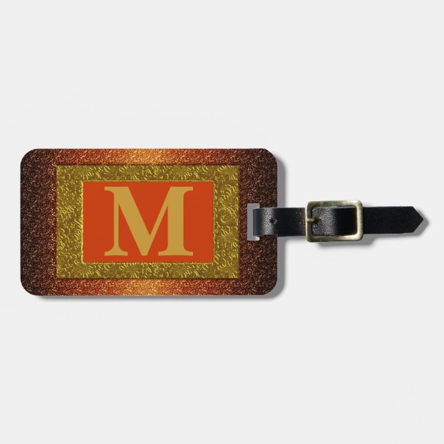 Monogram Luggage Tag (Front Horizontal)