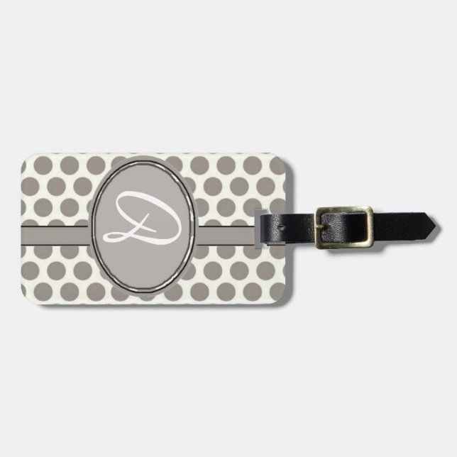 Monogram Luggage Tag Template (Front Horizontal)