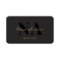 Monogram Luxe Trendy Aesthetic Gold Black QR Code