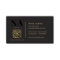 Monogram Luxe Trendy Aesthetic Gold Black QR Code