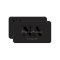 Monogram Luxe Trendy Aesthetic Gold Black QR Code