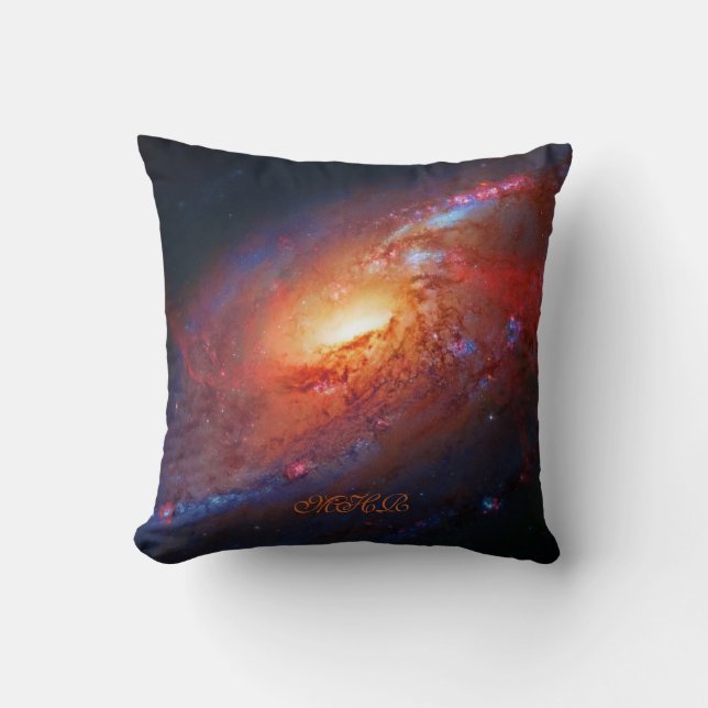 Monogram, M106 Spiral Galaxy, Canes Venatici Cushion (Front)