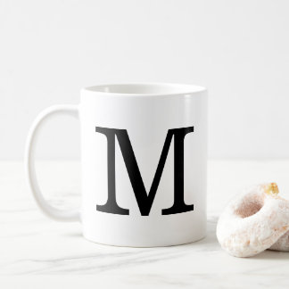 Monogram M Classic Mug, 11 oz Coffee Mug