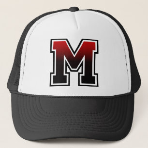 Monogram "M" Initial Trucker Hat