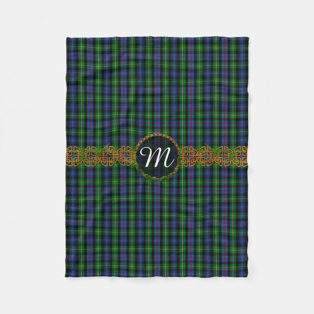 Monogram MacKenzie Tartan Fleece Blanket (Front)