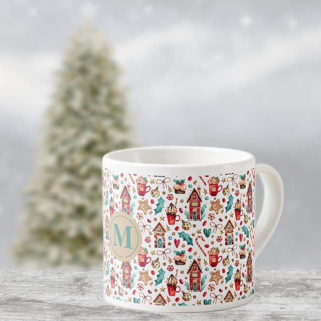 Monogram Magical Houses & Sweets 6oz Espresso Cup (Creator Uploaded)