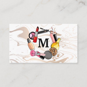 Monogram Makeup Accessories Liquid Marble Loyalty Card