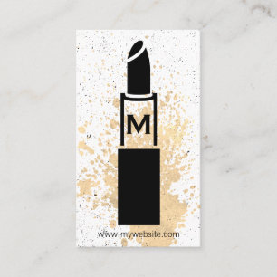 Monogram / Makeup Lipstick Business Card
