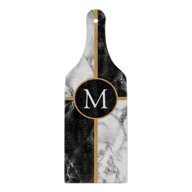 Monogram Marble Cutting Board Personalised (Front)