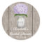 Monogram Mason Jar Purple Hydrangea Bridal Shower