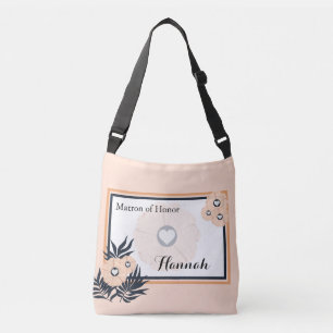 Monogram Matron of Honour Wedding Crossbody Tote