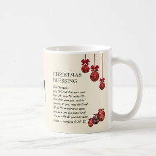 Monogram MAY THE LORD BLESS YOU   Christmas Coffee Mug