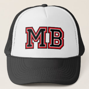 Monogram 'MB' initals Trucker Hat
