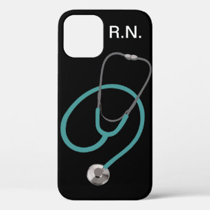Monogram Medical Nurse Theme R.N. iPhone 12 Case