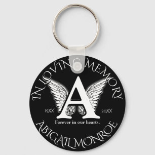 Monogram Memorial Key Ring
