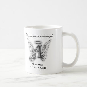 Monogram Memorial Tribute Letter A Coffee Mug