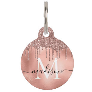 Rose gold pet tag new arrivals