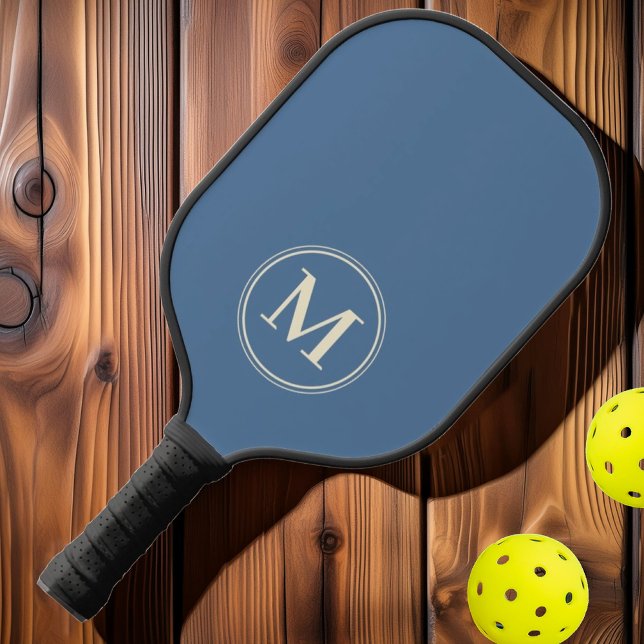 Monogram Mid-Century Solid Capri Blue Colour Pickleball Paddle (Creator Uploaded)