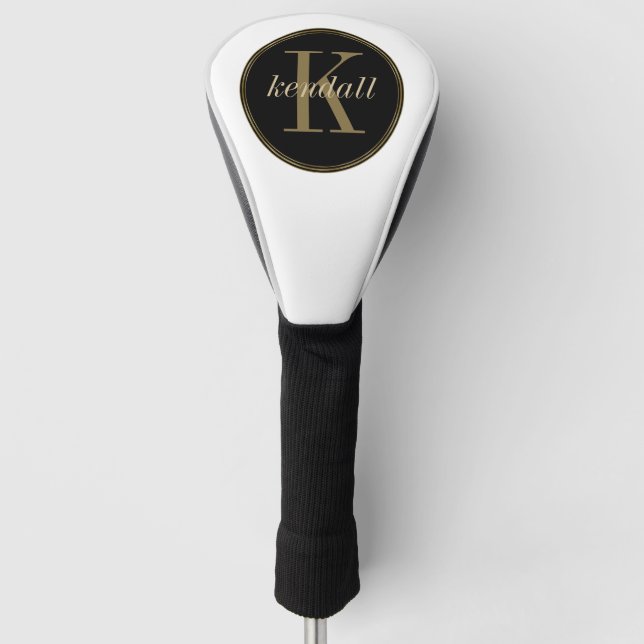 Monogram Midnight Gold ID938 Golf Head Cover (Front)