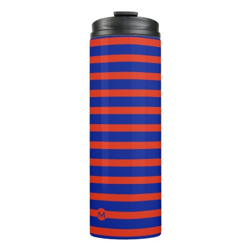 Image of Monogram Mini RB Striped Thermal Tumbler