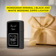 Monogram Minimal | Black and White Wedding