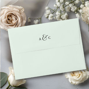 Monogram Minimal Elegant Ampersand Envelope