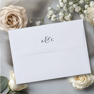 Monogram Minimal Elegant Ampersand Envelope