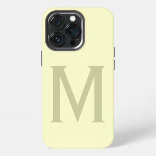 Monogram Minimalist Add Your Name Initial Modern iPhone 13 Pro Case