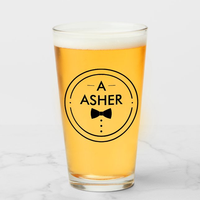 Monogram Minimalist Black and White Groomsmen  Glass (Zazzle Monogram Minimalist Black and White Groomsmen  Glass)