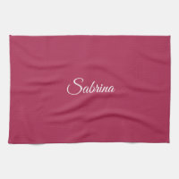 Monogram minimalist cherry rose pink