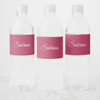 Monogram minimalist cherry rose pink