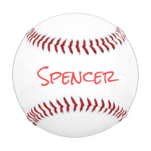 Monogram minimalist custom name baseball