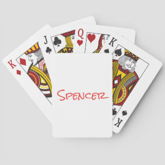 Monogram minimalist custom name  playing cards