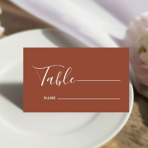 Monogram Minimalist Emerald Green Wedding  Place Card