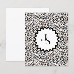 Monogram Minimalist Grey Black Beige Texture.