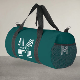 Monogram Minimalist Retro Duffle Bag