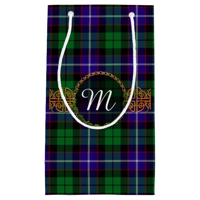 Monogram Mitchell Tartan Small Gift Bag (Front)